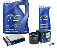 BOSCH Controllo Set 6 L MANNOL Classic 10W-40 Per Mazda 3 BK 1.6 BL 2 DE