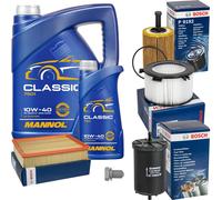 Bosch Controllo Set 6 L mannol Classic 10W-40 per VW Transporter IV Autobus