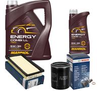BOSCH Controllo Set 6 L MANNOL Combi LL 5W-30 Per Mitsubishi Mirage/Space
