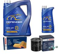 BOSCH Controllo Set 6 L MANNOL Defender 10W-40 Per Toyota Corolla Compact