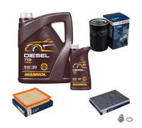 Bosch Controllo Set 6 L mannol Diesel Tdi 5W-30 per Chrysler Voyager IV 2.8