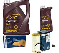 Bosch Controllo Set 6 L mannol Diesel Tdi 5W-30 per di Antenna Audi A4 Avant 2.0