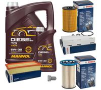 Bosch Controllo Set 6 L mannol Diesel Tdi 5W-30 per LED VW Tiguan