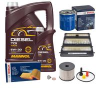 Bosch Controllo Set 6 L mannol Diesel Tdi 5W-30 per Peugeot Expert