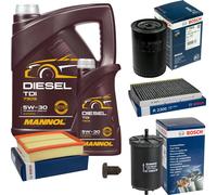 BOSCH Controllo Set 6 L MANNOL DIESEL TDI 5W-30 Per VW Passat Variant 1.8 T
