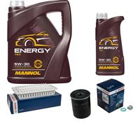 Bosch Controllo Set 6 L mannol Energia 5W-30 per Toyota Avensis Station Vagone