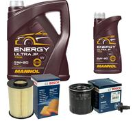 Bosch Controllo Set 6 L mannol Energia Ultra JP 5W-20 per Ford Max S - II