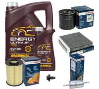 Bosch Controllo Set 6 L mannol Energia Ultra JP 5W-20 per Ford Messa Fuoco