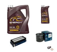 BOSCH Controllo Set 6 L MANNOL Energy 5W-30 Per Mazda MX-5 IV ND 2.0