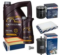 BOSCH Controllo Set 6 L MANNOL Extreme 5W-40 Per Audi A6 2.4 2.8 Quattro