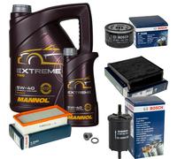 BOSCH Controllo Set 6 L MANNOL Extreme 5W-40 Per Dacia Duster
