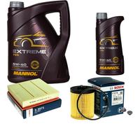 BOSCH Controllo Set 6 L MANNOL EXTREME 5W-40 Per Opel Omega B 2.5 V6 3.0