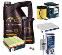 BOSCH Controllo Set 6 L MANNOL EXTREME 5W-40 Per Opel Omega B 2.5 V6 3.0