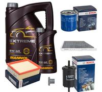 BOSCH Controllo Set 6 L MANNOL EXTREME 5W-40 Per Peugeot 206 CC 2.0 S16