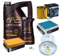 Bosch Controllo Set 6 L mannol extreme 5W-40 per Volvo S80 Ho 2.4 2.0 T
