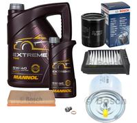 Bosch Controllo Set 6 L mannol extreme 5W-40 per Volvo V40 Combinato