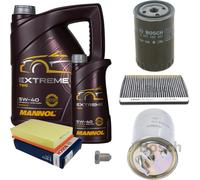 BOSCH Controllo Set 6 L MANNOL Extreme 5W-40 Per VW Passat Variant 1.9 TDI