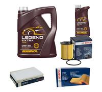 BOSCH Controllo Set 6 L MANNOL Legend Extra 0W-30 Per Peugeot 307 SW 3H 1.6