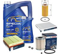Bosch Controllo Set 6 L mannol Special Plus 10W-30 per Opel Omega B Caravan