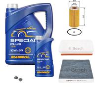 Bosch Controllo Set 6 L mannol Special Plus 10W-30 per Opel Zafira Una F75