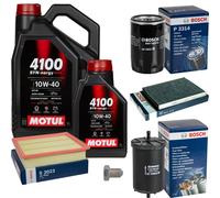 BOSCH Controllo Set 6 L MOTUL 4100 SYN-ERGY SPEC 10W40 Per VW Golf III Vento