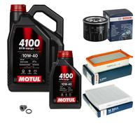 BOSCH Controllo Set 6 L MOTUL 4100 SYN-nergy SPEC 10W40 Per Dacia Sandero II