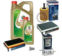 BOSCH Controllo Set 6 L Original Castrol EDGE FST 5W-30 LL Per VW New