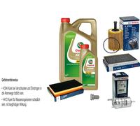 BOSCH Controllo Set 6 L Original Castrol EDGE FST 5W-30 LL Per VW New
