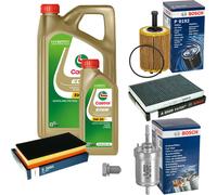 BOSCH Controllo Set 6 L Original Castrol EDGE FST 5W-30 LL Per VW New