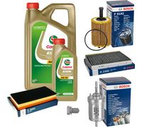 BOSCH Controllo Set 6 L Original Castrol EDGE FST 5W-30 LL Per VW New