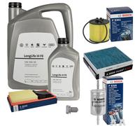 BOSCH Controllo Set 6 L VW Olio Motore 0W-30 LONG LIFE III FE Per Seat Ibiza