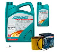 BOSCH Controllo Set 6L ADDINOL GIGA LIGHT MV 5W-30 Per MINI Mini R56 Cooper