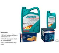 Bosch Controllo Set 6L Addinol Giga Luce Mv 5W-30 per Hyundai i40 Cw VF 1.6