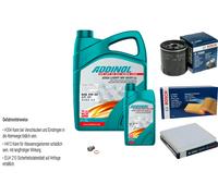 Bosch Controllo Set 6L Addinol Giga Luce Mv 5W-30 per Mazda 6 Station Carrozza