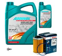 BOSCH Controllo Set 6L ADDINOL SUPER LIGHT 5W-40 Per Alfa Romeo Brera 939