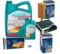 BOSCH Controllo Set 6L ADDINOL SUPER LIGHT 5W-40 Per Audi A3 8P1 S3 Quattro