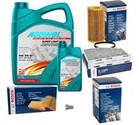BOSCH Controllo Set 6L ADDINOL SUPER LIGHT 5W-40 Per Audi A3 8P1 S3 Quattro