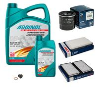 BOSCH Controllo Set 6L ADDINOL SUPER LIGHT 5W-40 Per Mazda 2 DE DH 3 1.3