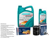 Bosch Controllo Set 6L Addinol Super Light 5W-40 per Mitsubishi Spazio Stelle