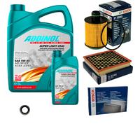 BOSCH Controllo Set 6L ADDINOL SUPER LIGHT 5W-40 Per Opel Insignia A Country