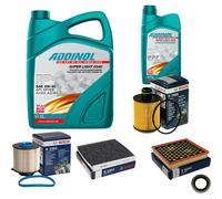 BOSCH Controllo Set 6L ADDINOL SUPER LIGHT 5W-40 Per Opel Insignia A Country