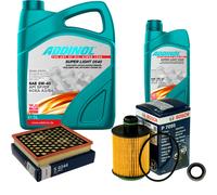 BOSCH Controllo Set 6L ADDINOL SUPER LIGHT 5W-40 Per Opel Insignia A Country