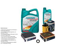 BOSCH Controllo Set 6L ADDINOL SUPER LIGHT 5W-40 Per Opel Insignia A Country