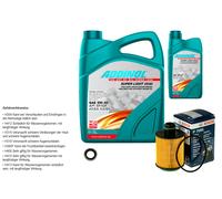 Bosch Controllo Set 6L Addinol Super Light 5W-40 per Opel Insignia A Country
