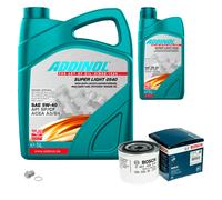 Bosch Controllo Set 6L Addinol Super Light 5W-40 per Volvo V40 Combinato 645