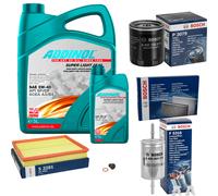 BOSCH Controllo set 6L ADDINOL SUPER LUCE 5W-40 per Opel Astra G CC F48_