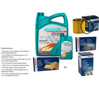 BOSCH Controllo set 6L ADDINOL SUPER LUCE 5W-40 per Volvo V40 Kombi 645 1.8