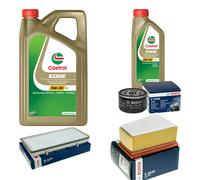 BOSCH Controllo Set 6L CASTROL EDGE 5W-30 C3 Per Opel Vivaro Kasten 2.0