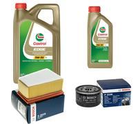 BOSCH Controllo Set 6L CASTROL EDGE 5W-30 C3 Per Renault Kangoo/Grand 1.6