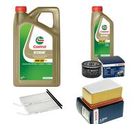 BOSCH Controllo Set 6L CASTROL EDGE 5W-30 C3 Per Renault Kangoo/Grand 1.6